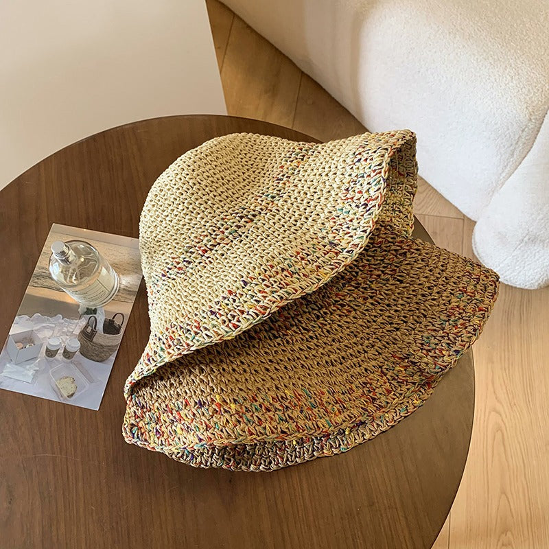Color Matching Versatile Handmade Fisherman Hat Sunshade Sunscreen Hat