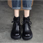 Retro Style Lace-Up Handmade Soft Leather All-Match Boots