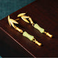 Retro Bamboo Long Section Light Luxury Niche Design Earrings