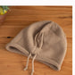 Fashionable Drawstring Pile Hat With Lace-Up Woolen Hat