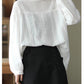 Artistic Style Lace Hollow Long-Sleeved Shirt