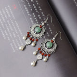 Retro Ethnic Style Long Flowing Bohemian Style High-End Earrings