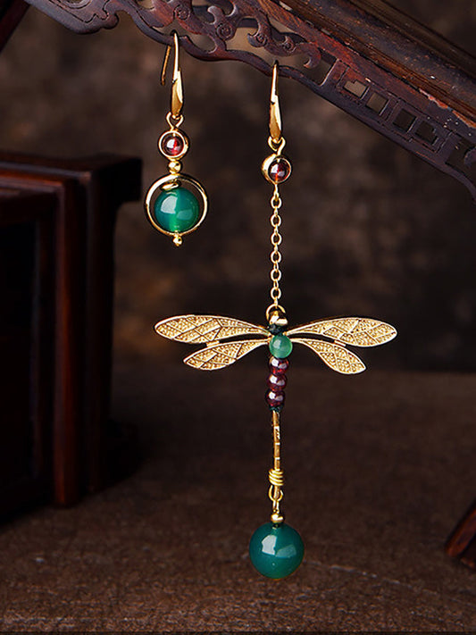Vintage Irregular Ethnic Dragonfly Women Earrings