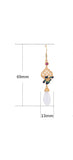 Ancient Gold Enamel High-Quality Jade Earrings
