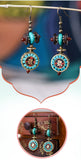 Vintage Niche Design Nepalese Exotic Earrings