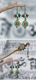 Vintage Niche Design Nepalese Exotic Earrings