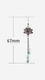 Niche Design Fresh Glass Tassel Earrings