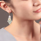 Antique Versatile Glass Shell Flower Pendant Earrings