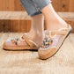 Women Summer Straw Embroidery Flower Shoes