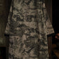 Women Artsy Ramie Print O-Necl Robe Dress