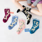 5 Pairs Women Flower Artsy Lacework Socks