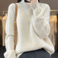 Women Fashion Winter Wool Turtleneck Solid Sweater