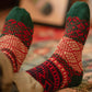 3 paires de chaussettes d'hiver rétro en coton pour couple