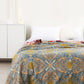 6 Layer Cotton Floral Jacquard Dual-side Throw Blanket