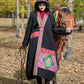 Women Winter Ethnic Patchwork Rmbroidery Pocket Long Coat