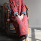 Women Winter Chinese Style Leaf Print Robe Dress