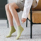 4 Pairs Women Summer Solid Hemming Thin Socks