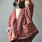 Women 100%Cotton Winter Ethnic Floral V-neck Coat