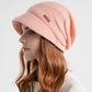 Women Winter Casual Knitted Solid Wide Brim Hat