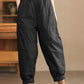 Women Casual Solid Winter Cotton Padded Pants