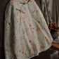 Women Vintage Winter Floral Print Ramie Padded Coat
