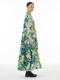 Women Summer Artsy Floral Print Loose Dress