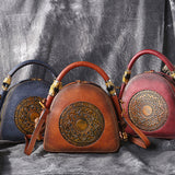 Women Vintage Leather Handbag National Style Handbag
