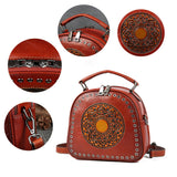 Vintage Leather Handbag For Women