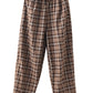Pantalon épais à carreaux Vintage pour femme, hiver