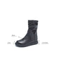 Winter Women Casual Genuine Leather Spliced Solid Boots