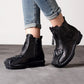 Winter Vintage Genuine Leather Stitching Boots