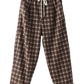 Women Casual Plaid Fleece-lined Harem Pants