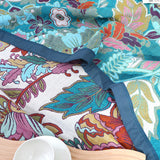 Summer Pure 100% Cotton  Throw Quilt Blanket