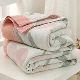 Five layers Summer Blanket Nap Cotton Blanket Student Comfortable Quilt