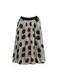 Women Summer Casual Dot Pocket Spliced Skirt
