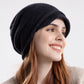 Women Winter Short Brim Knitted Pile Hat