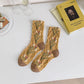 5 paires de chaussettes losanges en jacquard à fleurs artistiques pour femmes