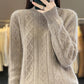 Women Vintage Twist Knitted Winter Wool Sweater