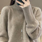 Women Winter Solid Wool Warm Solid Sweater