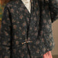 Women Retro Floral V-neck Cotton Jacket