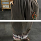 Women Casuak Winter Patch Spliced Cotton Harem Pants