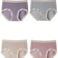 4 Pieces Women Soft Mid-Waist Triangle Underwear