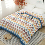 Cotton Geometric Pattern Household Throw Blanket
