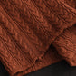 Women Casual Jacquard Knitted Solid Turtleneck Sweater