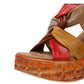 Vintage Leather Knitted Summer Peep-toe Platform Sandals