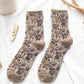 5 Pairs Winter Women Thick Retro Socks