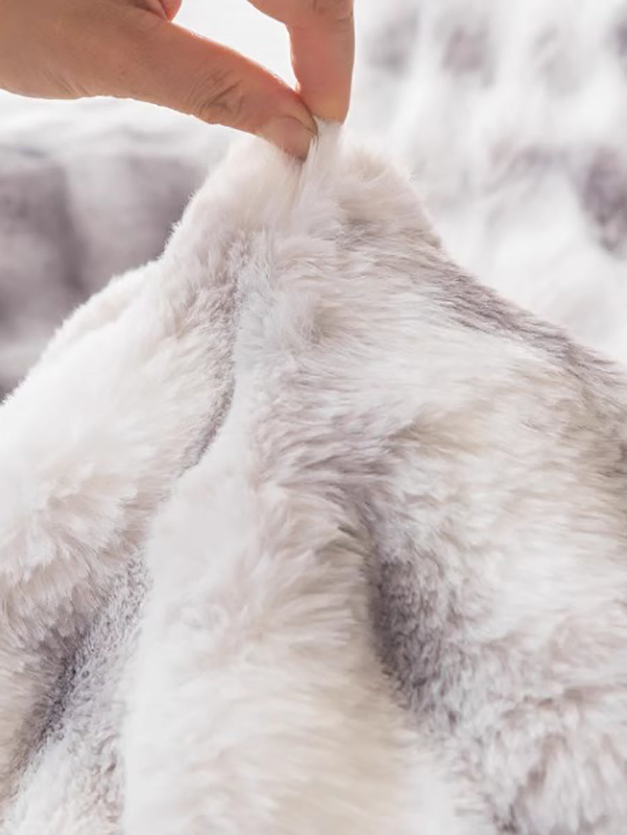 Winter Warm Tie-dye Fleece Casual Thick Soft Cushion