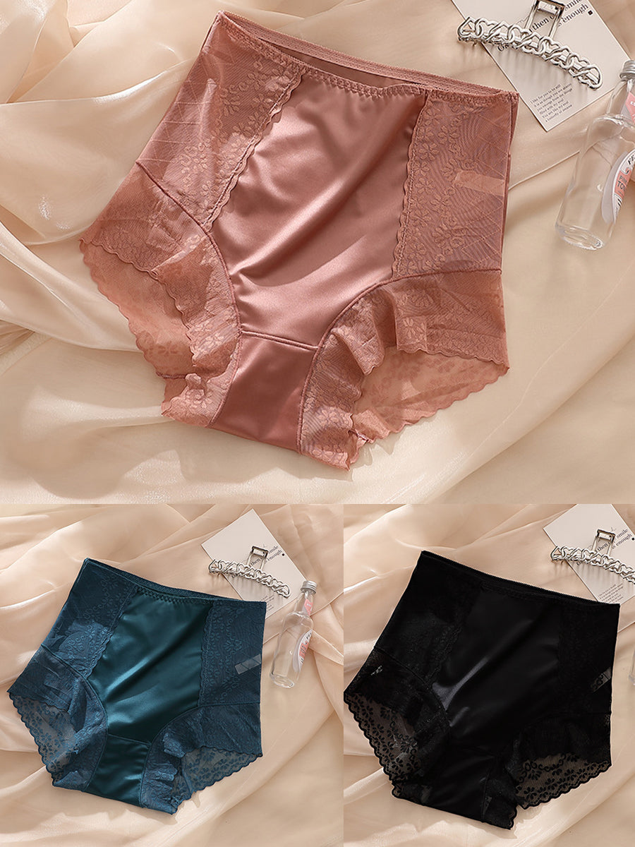 3 Pieces Women Sexy Lace Seamless Underwear