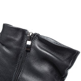 Winter Women Casual Genuine Leather Spliced Solid Boots