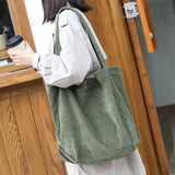 Fashionable Literary Simple Retro Corduroy Shoulder Bag